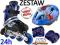 Zestaw 3w1 Rolki +Kask+Ochraniacze ABEC7 R.31-34