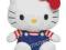 HELLO KITTY - Maskotka 15cm - Niebieska