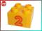 TW NOWE LEGO DUPLO klocek obrazkowy CYFRA 2 MORELA