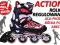 Rolki regulowane ACTION ABEC-7 KAUCZUK ALU 40-43