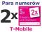 2x T-Mobile para numerów _ 2 karty SIM i 2 gratisy