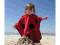 Poncho Ręcznik Kaptur Basen Plaża LittleLife
