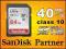 64GB SANDISK SD SDXC ULTRA HD 40MB/S CLASS 10 FV
