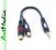 kabel adapter Jack 3,5 wtyk 2 gniazda RCA VITALCO