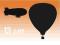 naklejka BALON baloniarstwo sterowiec latanie 13cm