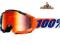 GOGLE 100% ACCURI MIRROR RED LENS CROSS ENDURO MX