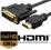 Kabel Przewód DVI-HDMI 2m GOLD FULL HD M/M D-Sub