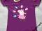 Świnka Peppa nowa bluzka t-shirt fiolet 110