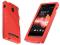 Czerwone elastyczne etui Sony Xperia P + folia wym