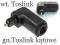 ADAPTER ZLA0901 W. TOSLINK - G. TOSLINK KĄTOWE 360