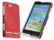 Rubber case red Motorola Motoluxe XT615 + folia