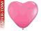 Balony SERCA różowe 15 cm, 100 szt na walentynki
