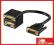 Adapter gniazdo DVI + VGA na wtyk DVI - 30cm