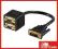 Adapter 2x gniazdo VGA na wtyk DVI - 30cm