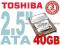 DYSK TWARDY TOSHIBA 40GB 2.5'' IDE / ATA =GW_36 FV