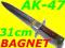 NÓŻ BAGNET AK-47 KOSA 31cm XL KLASYK + ETUI ##