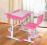 Biurko różowe krzesło biurka ASTRO regulowane dom