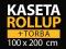Kaseta Roll-UP rollup 100x200 ZESTAW torba stojak