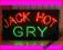 LED REKLAMA SZYLD DIODOWY JACK HOT 76x41 cm GWAR.