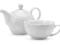 Zestaw do herbaty dzbanek 400 ml i filiżanka biały