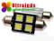 Żarówka LED canbus rurka 36 mm 4 SMD 5050 radiator