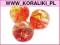 crackle kule pomarańczowe 6 mm - 12 sztuk qe