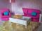 Różowa kanapa do domku dla lalek : 60 - fufurufu