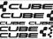 Naklejki zastępcze CUBE + logo - różne kolory!