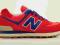 092 Buty New Balance 574 Czerwone Niebieski r36-39