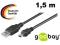 kabel mini USB 1,5m ekranowany GOOBAY HQ