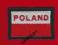 FLAGA POLAND 5,5 x 3,8 cm z rzepem POLSKA