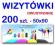 WIZYTÓWKI - 200 szt. - DWUSTRONNE - super jakość