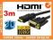 HD25 KABEL PRZEWÓD VGA -HDMI 3M GOLD FULL HD D-SUB