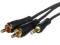 Kabel audio JACK 3,5 stereo - 2xRCA 1,5m HAMA