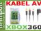 KABEL XBOX 360 CHINCH RCA AV - PUDEŁKO HIT ! ORYGI