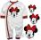 DISNEY * Bawełniany RAMPERS Pajacyk z MINNIE * 86