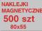 NAKLEJKI Magnetyczne 8x5,5 cm eurokarty lub fi 7