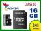 KARTA PAMIĘCI 16 GB ADATA micro SD SDHC CLASS 10