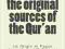 THE ORIGINAL SOURCES OF THE QUR'AN Tisdall