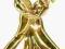 złota figurka TANIEC 15cm +grawerka GRATIS
