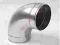 Kolano ocynkowane, tłoczne, 90 stopni fi 150