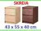 IKEA szafka nocna komoda SKREIA  2 kolory