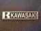 KAWASAKI napis Pins Odznaka Metalowa Pin 2 gwinty