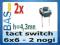 Microswitch Tact Switch 6x6 2 nogi h=4,3 mm