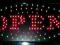 OTWARTE TABLICA INFORMACYJNA LED NEON REKLAMA
