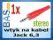 Wtyk na kabel Jack 6,3 _ stereo _ gumowy