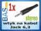 Wtyk na kabel Jack 6,3 _ stereo _ gumowy