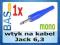 Wtyk na kabel Jack 6,3 _ mono _ gumowy