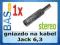 Gniazdo na kabel Jack 6,3mm _ stereo _ metal