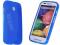 Gel niebieskie elastyczne etui Motorola Moto E +fo